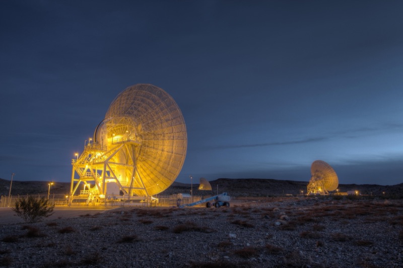 NASA Deep Space Network antenna array at Goldstone